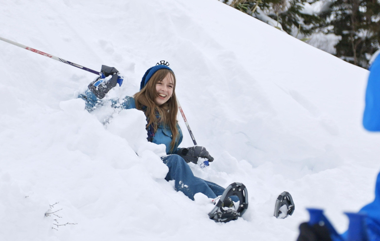 Engage in playful activities with the snow. photo1