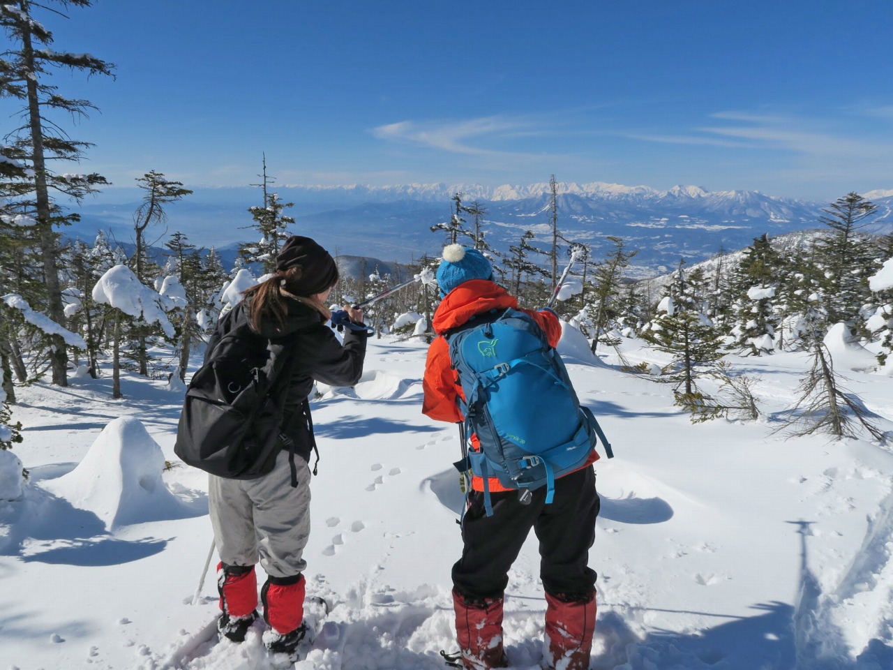 楽々山頂スノーシューガイド　Snowshoe Mountain Top Group Tour report