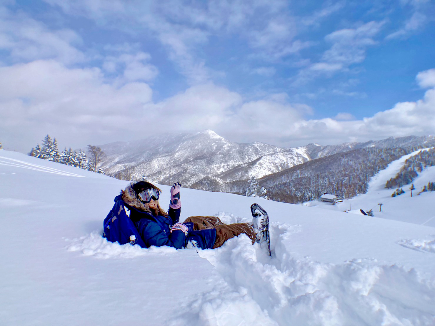楽々山頂スノーシューガイド8　Snowshoe Mountain Top Group Tour report