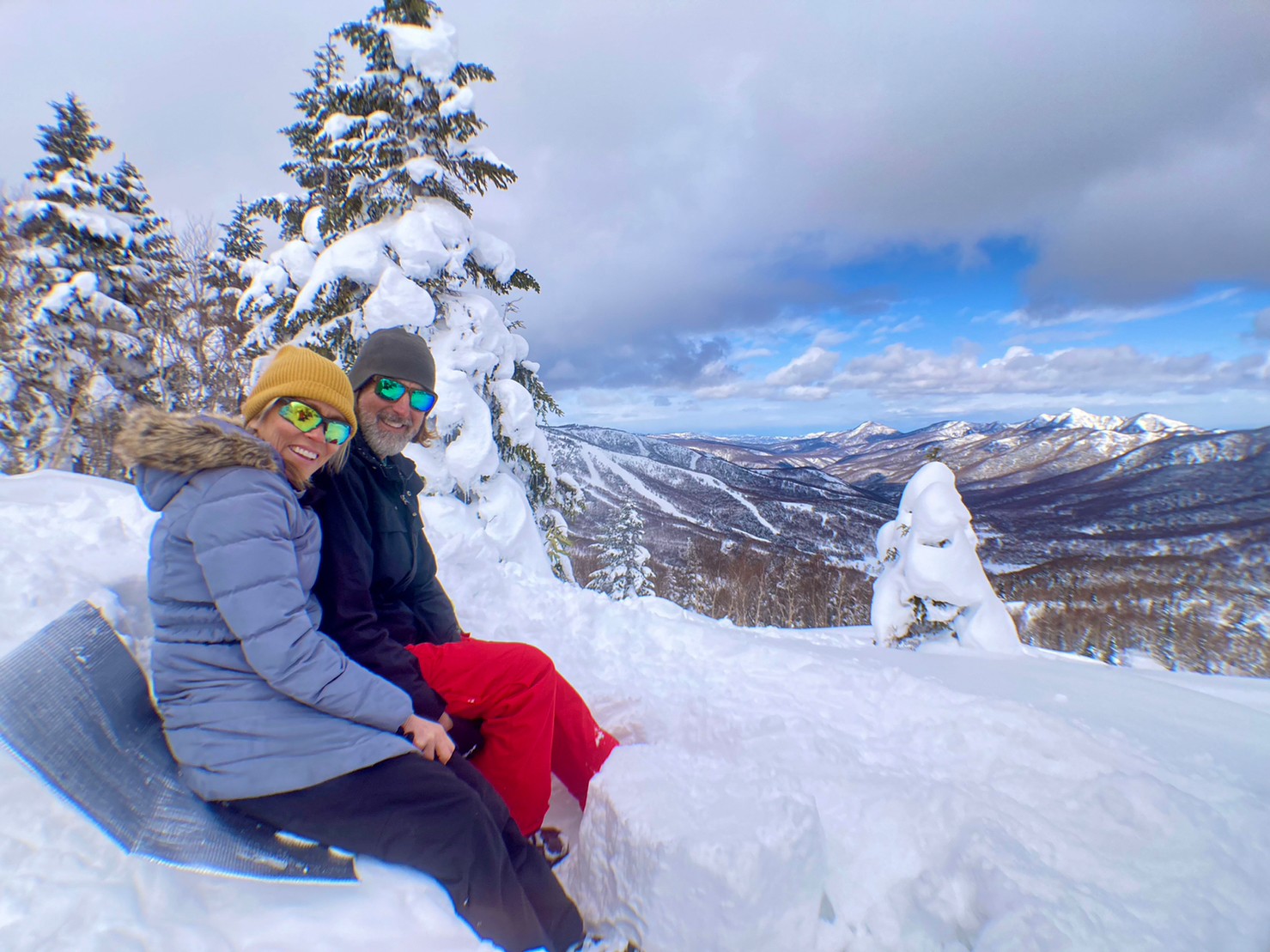 楽々山頂スノーシューガイド10　Snowshoe Mountain Top Group Tour report
